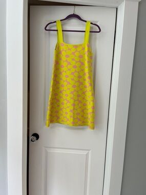 Zara Yellow and Pink Floral Mini Shift Dress